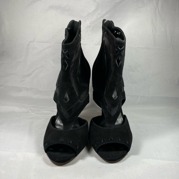 SIGERSON MORRISON | Mesh Macee Suede Heels 9 - Picture 9 of 15